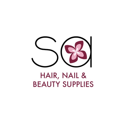 Nail logo with the title 'Logo for a Beauty Supply Shop'