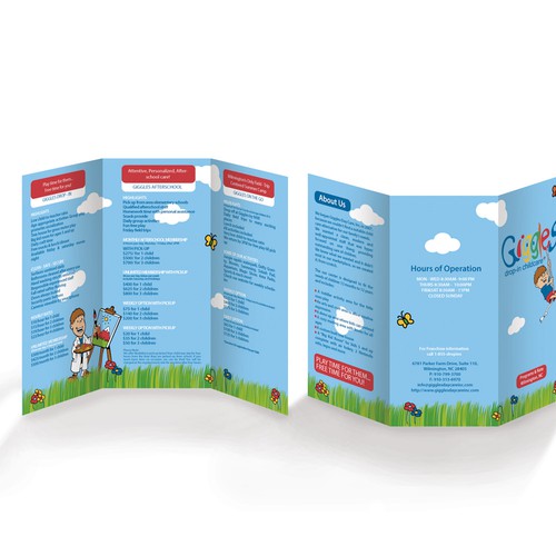 A4 design with the title 'Brochure design '