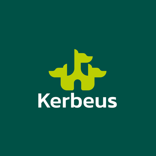 Dog design with the title 'Kerbeus Logo'