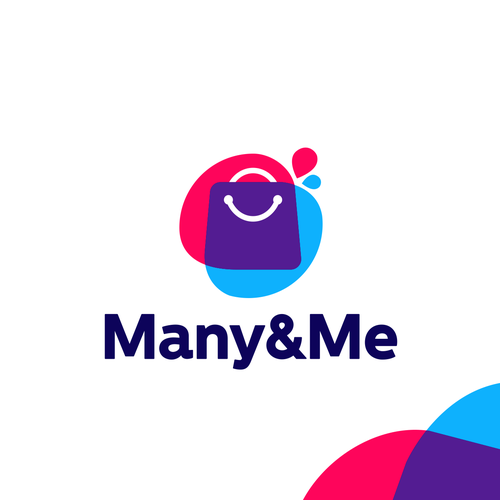 Bag logo with the title 'Many & Me'