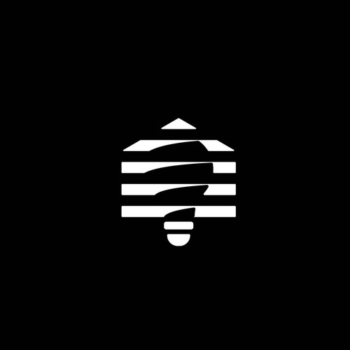 Bulb design with the title 'House and bulb'
