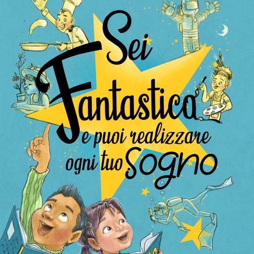 Children's book cover with the title 'Copertina per eBook '