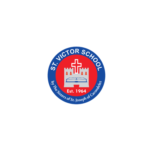 School brand with the title 'St. Victor School'