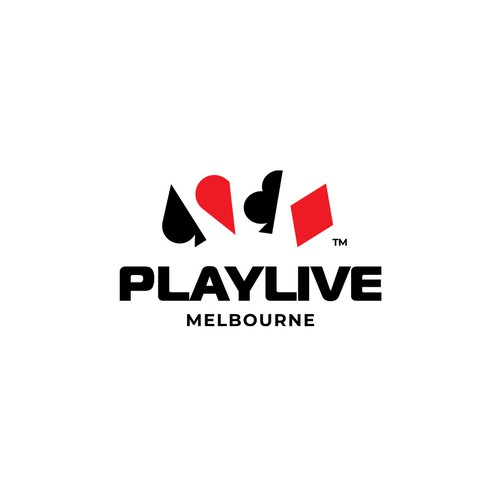 Casino design with the title 'Iconic Logo for PlayLive Melbourne'