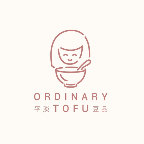 Asian logo with the title 'Ordinary Tofu Logo'
