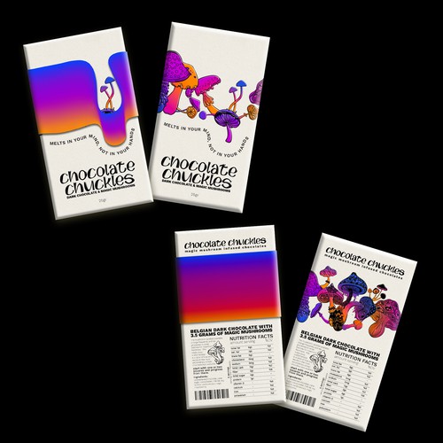 Handmade packaging with the title 'Packaging design for chocolate brand'