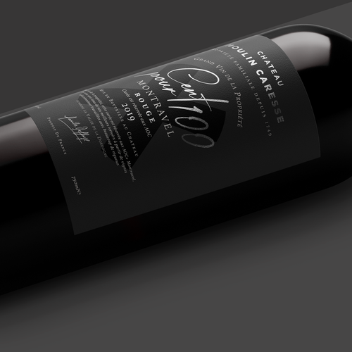 Wine bottle design with the title 'Wine Label'