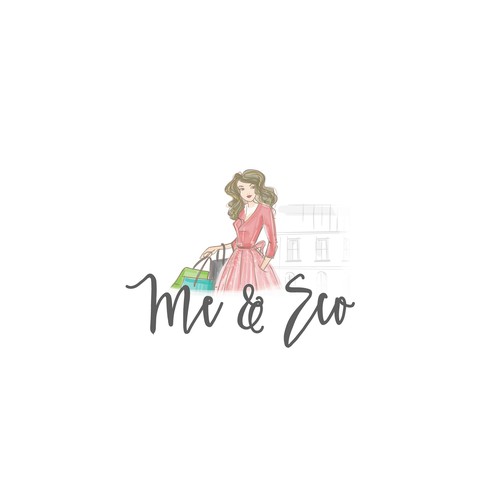 Shopping logo with the title 'Me & Eco'