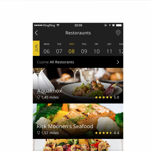 Advisor design with the title 'App for TripAngel'