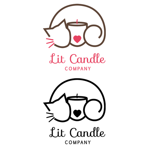 Homeware logo with the title 'Logo concept for candle company'
