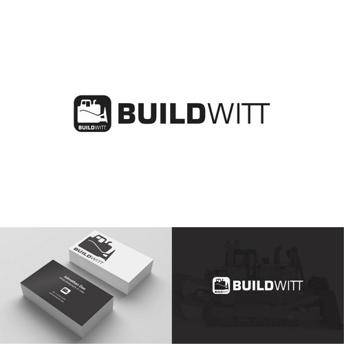 Heavy equipment logo with the title 'Construction'