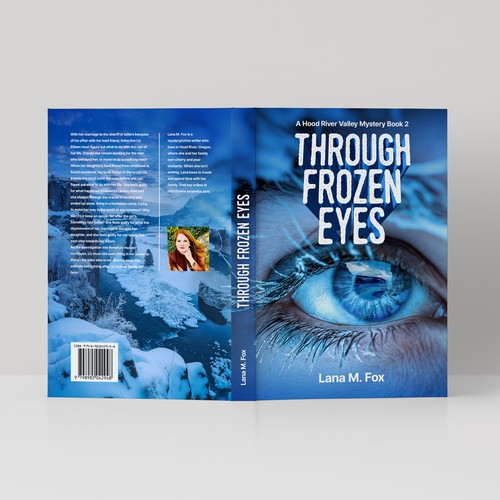 Composition design with the title 'Cover design for a mystery book'