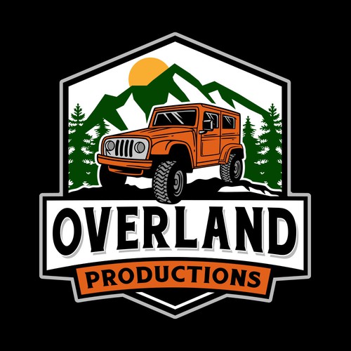 Jeep logo with the title 'Overland Productions'