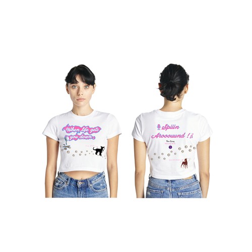 Feminine t-shirt with the title 'T shirt'