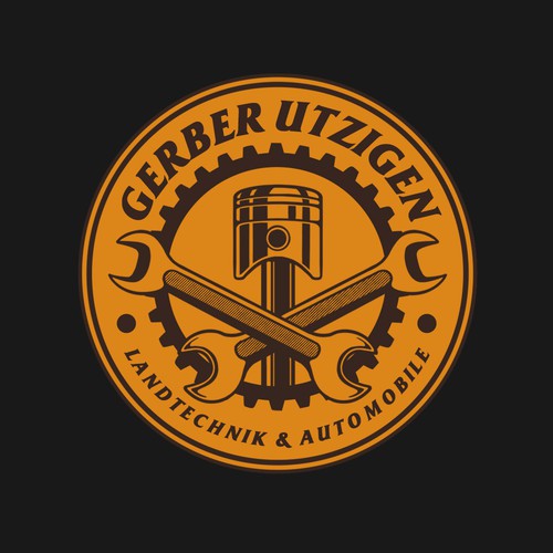 Patch design with the title 'Vintage Badge Automotive logo'