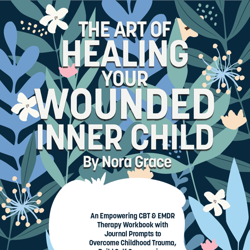 Flower book cover with the title 'Book Cover Design'