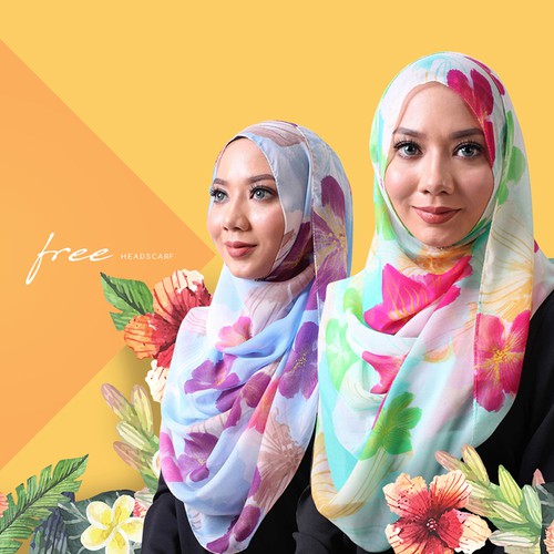 Hijab design with the title 'Banner for website'