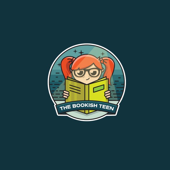 Redhead design with the title 'The Bookish Teen'