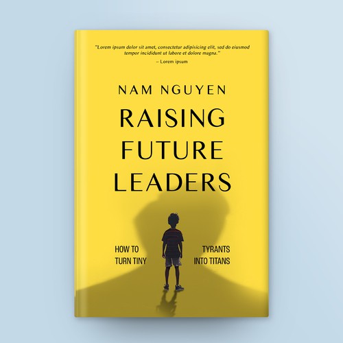 Children's book cover with the title 'Book Cover Ceoncept on Future Leaders'