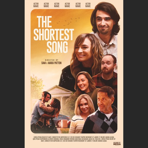 Indie design with the title 'The Shortest Song | Film Poster'
