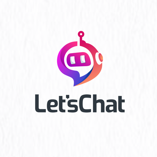 Bot logo with the title 'chat bot logo color modern'