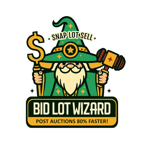 Wizard design with the title 'Fun Wizard Character and Logo for App'