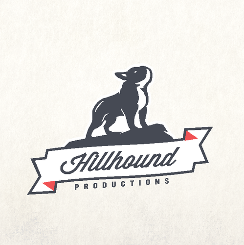 Hound design with the title 'Hillhound Logo'