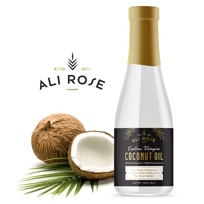 Logo and label for coconut oil