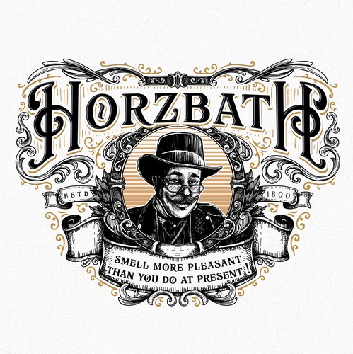 Frame design with the title 'Vintage Logo design'