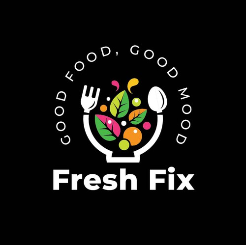 Fresh food logo with the title 'Fresh Fix'
