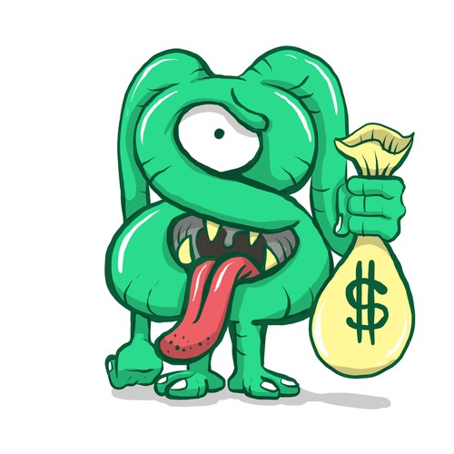 Monster artwork with the title 'Character Design - Monster'