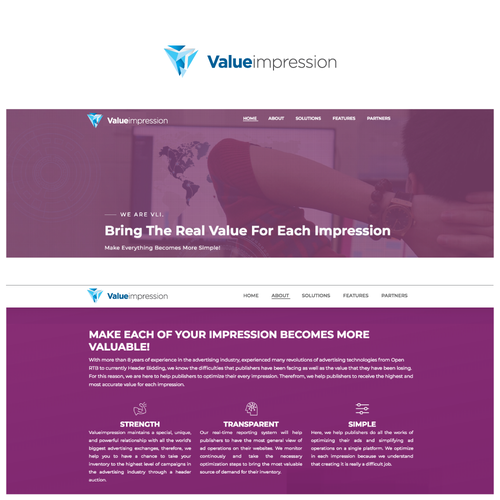 Ad logo with the title 'Logo for an advertising optimization company'