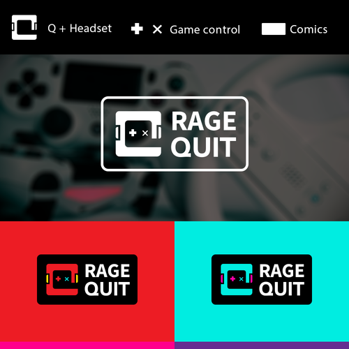 T-shirt brand with the title 'Logo Rage Quit'