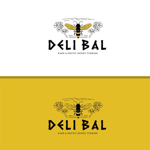 Honey brand with the title ' Honey, flowers, mountains'