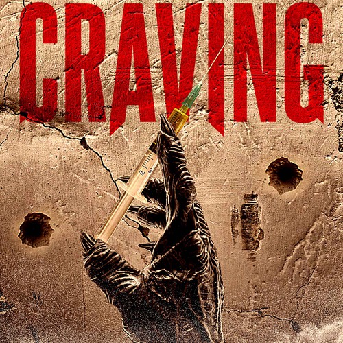 Drug design with the title 'CRAVING MOVIE POSTER'