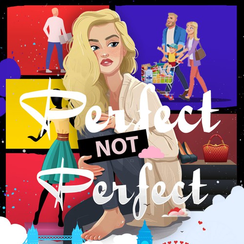 Price tag design with the title 'Romance Book Cover'