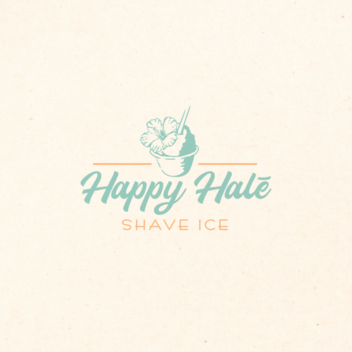Hawaii logo with the title 'Logo concept for ice food truck'