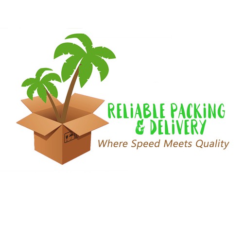 Moving company logo with the title 'Reliable Packing & Delivery'
