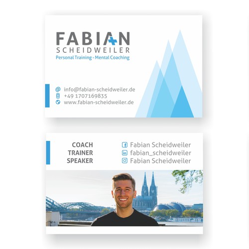 Trainer design with the title 'Business Card'