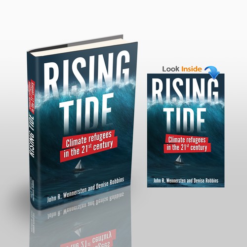 Climate change design with the title 'RISING TIDE'