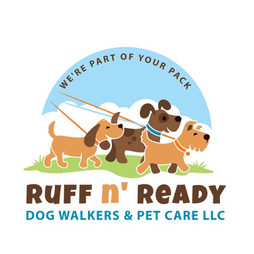 Walking design with the title 'Ruff N' Ready'