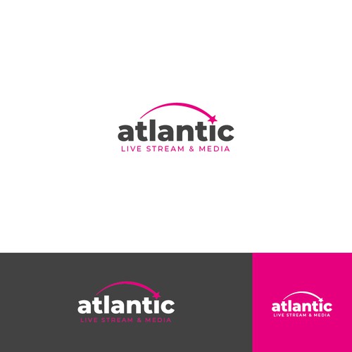 Atlantic design with the title 'logo concept for live stream provider'