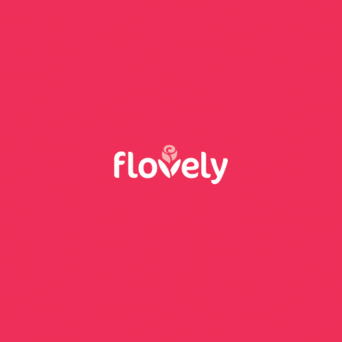 Blossom logo with the title 'Flovely logo'