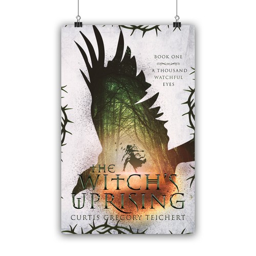 Magic book cover with the title 'The Witch's Uprising'