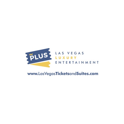 Ticket design with the title 'Logo for Las Vegas Ticket Broker'