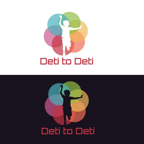 Kindergarten design with the title 'Deti to Deti - Kindergarten Logo Design '