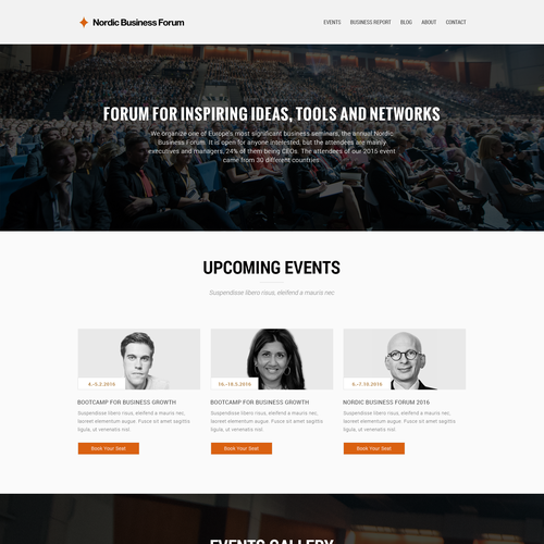 Theme website with the title 'Business Forum'