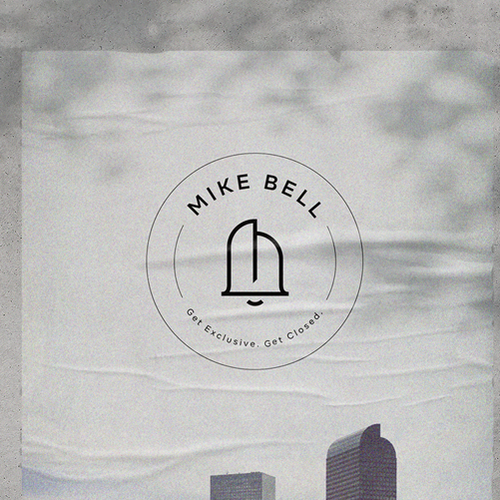 Bell logo with the title 'Cool cityscape logo design.'