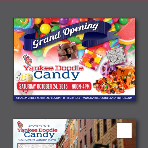 Retail design with the title 'Postcard contest winner'