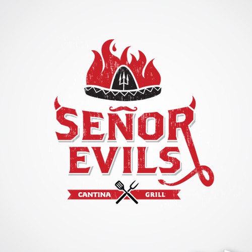 Cantina logo with the title 'New logo wanted for Senor Evils'